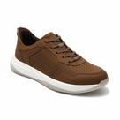 Democrata Tênis Casual Castanho Camurça Masculino Casual - Democrata Tênis Casual Castanho Camurça Masculino Casual -