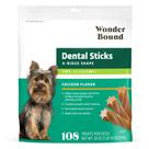 Dental Sticks Wonder Bound Chicken Flavor Tiny Dogs 5-20 libras