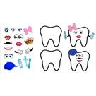 Dente divertido (monte seu dentinho) com 10 unidades