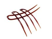 Dente Duplo Tartaruga 8,0 x 1,5 cm De Acetato Musa Kalliopi 313098
