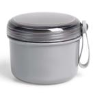 Denture Bath Cup Uouovo 2023 Capa para dentaduras sem vazamento (cinza)
