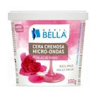 Depil bella cera depilatória cremosa p/ microondas petalas de rosas 100g