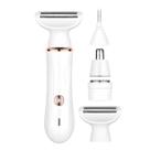 Depilador Feminino Completo 4 em 1 USB Para Pelos Finos e Grossos