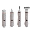 Depilador Feminino Mallory Multi Senses 4 em 1 Bivolt, Aparador Facial, Corporal e Nariz Depilador Feminino Mallory Multi Senses 4 em 1 Bivolt, Aparador Facial, Corporal e Nariz