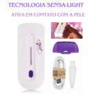 Depilador led laser removedor de pelos sensor recarregavel