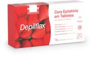 Depilflax Cera Quente Depilatória 1Kg 20 Unidades Fragrância Natural Coco Negra Hortelã Rosa