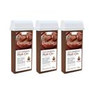 Depilflax Cera Roll-on Refil Chocolate 100g - 3 Unidades