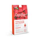 Depilflax folhas prontas corp 10 pares morango Depilflax folhas prontas corp 10 pares morango
