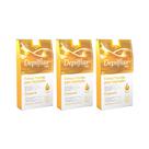 Depilflax Folhas Prontas Corporais c/ 20 Natural - 3 Unidades