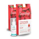 Depilflax Folhas Prontas faciais c/24 Morango 2 Uni + Óleo Pós Depilatório 100ml