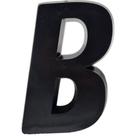 Deplasti Letra 3D Preto B 13Cm Deplasti Letra 3D Preto B 13Cm