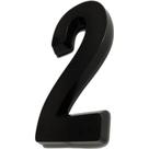 Deplasti Numero 3D Preto 2 13Cm Deplasti Numero 3D Preto 2 13Cm