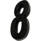 Deplasti Numero 3D Preto 8 13Cm Deplasti Numero 3D Preto 8 13Cm