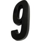 Deplasti Numero 3D Preto 9 13Cm Deplasti Numero 3D Preto 9 13Cm