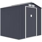 Deposito De Aço Casa Container Jardim Exterior 213x131x195cm Deposito De Aço Casa Container Jardim Exterior 213x131x195cm