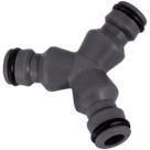Derivação Y em Plástico Tramontina com Três Saídas para Engate Rápido de 1/2", 5/8" e 3/4" para Jardim Irrigação