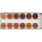 Dermacolor camouflage creme paleta profissional 12 cores tom caribbean marca kryolan original