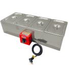 Derretedeira Chocolateira eletrica 4 cubas Zepper CH40E