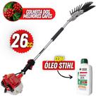 Derriçadeira Kawashima Com Mãozinha de Garra Dupla Para a Produção em Dobro + Óleo Castrol Stihl 2T