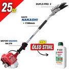Derriçadeira Nakashi Para Todos os Tipos de Café Com Mãozinha Dupla Forte + 01 Óleo Castrol Stihl
