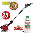Derriçadeira Premium de Café Kawashima 25cv Haste de 110cm e Garra Simples + Óleo 2T Castrol Stihl