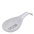Descanso de Colher em Cerâmica Happy Spoon Branco 23 x 10cm