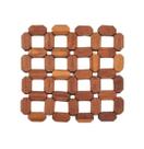 Descanso De Panela De Bambu Quadrado 16x16cm Descanso De Panela De Bambu Quadrado 16x16cm