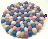 Descanso de panela Happy as Larry Candy Crush de lã 20 cm