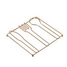Descanso De Panela Metal Arthi Querida Rose Gold Cobre 2227 Descanso De Panela Metal Arthi Querida Rose Gold Cobre 2227