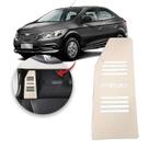 Descanso de Pé Chevrolet Prisma 2013 a 2019 Escovado Prata