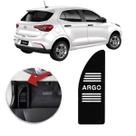 Descanso de Pé FIAT ARGO 2018 a 2022 Aço Escovado Preto