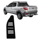 Descanso de Pé FIAT STRADA 2013 a 2019 Aço Escovado Preto