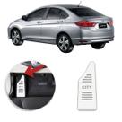 Descanso de Pé HONDA CITY 2015 a 2021 Aço Escovado Prata