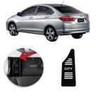 Descanso de Pé HONDA CITY 2015 a 2021 Aço Escovado Preto Descanso de Pé HONDA CITY 2015 a 2021 Aço Escovado Preto