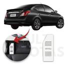 Descanso de Pé NISSAN VERSA 2016 a 2020 Aço Escovado Prata