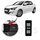 Descanso de Pé PEUGEOT 208 2013 a 2022 Aço Escovado Preto
