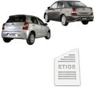 Descanso de Pé TOYOTA ETIOS 13 a 21 Aço Escovado Prata