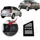Descanso de Pé TOYOTA ETIOS 13 a 21 Aço Escovado Preto