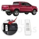Descanso de Pé TOYOTA HILUX 16 a 21 Aço Escovado Prata Descanso de Pé TOYOTA HILUX 16 a 21 Aço Escovado Prata