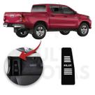 Descanso de Pé TOYOTA HILUX 16 a 21 Aço Escovado Preto Descanso de Pé TOYOTA HILUX 16 a 21 Aço Escovado Preto
