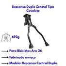 Descanso Duplo Central Tipo Cavalete P/ Bicicleta Aro 26