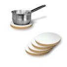 Descanso Panela Quente 4pçs 19cm em MDF 15mm Resistente MDF Artesenato Descanso Panela Quente 4pçs 19cm em MDF 15mm Resistente MDF Artesenato