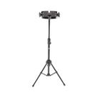 Descanso para 6 microfones base injetada mdem-02bk - visão