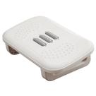 Descanso para os pés ergonômico com roletes de massagem e base antiderrapante