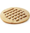 Descanso Para Panelas 19cm Redondo Em Bambu Mimo Style