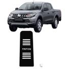 Descanso Pé MITSUBISHI L200 TRITON 17 22 Aço Escovado Preto