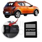 Descanso Pé RENAULT STEPWAY 2014 2021 Aço Escovado Preto