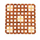 Descansos De Panela Porta Bambu Quadrado 15cm Marrom