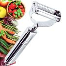 Descascador Ralador Fatiador 2 em 1 Laminas Afiadas Aço Inox Corta Legumes E Frutas 18Cm - Ke Home