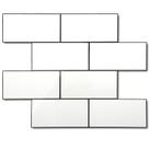 Descasque e cole o ladrilho de metrô Backsplash STICKGOO de 10 folhas